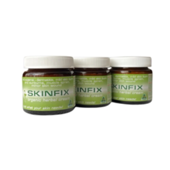 3x SKINFIX - organic herbal cream, 60mL glass jar