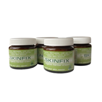 4x SKINFIX - organic herbal cream, 60mL glass jar